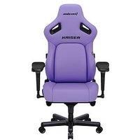 ANDASEAT Kaiser 4 Series Premium Gaming Chair - XL, Zen Purple, Purple,Black