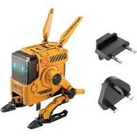 GravaStar Alpha 65W GaN Fast Charger, 3-Port Fast Charger with Multi Plug for Travel, Worldwide Universal Charger for UK/EU/USA, Foldable Wall USB C Charger for iPhone, MacBook, iPad, Galaxy (Yellow)