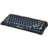 GravaStar Mercury K1 Lite Mechanical Gaming Keyboard, 75% Gasket Hot Swappable Custom Keyboard, Pre-lubed Linear Switches Mechanical Keyboard, RGB Backlit Wireless Keyboard - Transparent Black