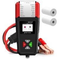 Car Battery Tester with Built-in Printer 6V/12V/24V 100-2000CCA Automotive Digital Battery Voltage Tester Tool for Car Truck