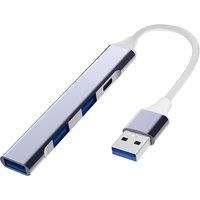USB C Hub USB Hub 3.0 Type C docking station aluminum 4-in-1 USB expander, with 3 USB ports and 1