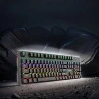 Lenovo K104 Mechanical Keyboard 104 Keys RGB Backlight Effect Office Games Blue Axis/Red Axis