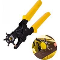 Deli Hole Punch Plier New Design Eyelet Puncher DIY Tool Watchband Strap Household Punching Leathercraft Leather Belt
