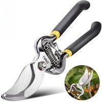 DELI 8 Inch Garden Pruner Shears SK5 Blade Pruning Scissors for Bonsai Fruit Trees Flowers Branches