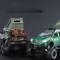 Off-road camper alloy model car, unique decorations for car center console, exquisite desktop