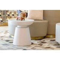 Elementi Kylix GRC Side Table gray 50.8 H x 50.8 W x 50.8 D cm