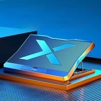 MCHOSE Q3 Laptop Heat Sink Fan Stand Gaming Notebook Lift Folding Desktop Cooling Base 6 Fans Strong