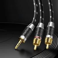 TODN RCA Cable HiFi Stereo 3.5mm to 2RCA Audio Cable AUX RCA Jack 3.5 Y Splitter for Amplifiers
