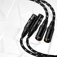 TODN HIFI xlr audio cable Stereo high purity 6N OFC goldplated xlr plug Male to female for