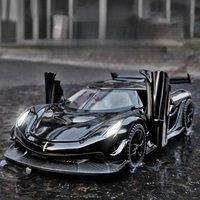 High-quality alloy sports car model, unique decorations of the car center console, simulated sound