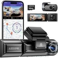 Upgrade AZDOME M550 Pro Car DVR Dash Cam 4K 5.8Ghz WiFi 2/3 Cameras Front/Cabin/Rear Cam GPS Night