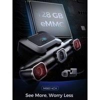 AZDOME Dash Cam M660 2K+3*1080P 4CH Car DVR GPS 5G Wifi Built-in 128GB eMMC Voice Control 24H Parking Monitor Super Night Vision