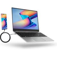 15.6" Touch Portable Monitor with Keyboard and Mouse Built-in Battery Sub Screen for Cloud PC,Raspberry,Switch,PS5,Samsung DEX
