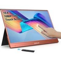 ZEUSLAP 15.6inch touching utrathin portable monitor remote control for phone, laptop, nintendo switch,steamdeck second screen