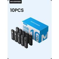 MOVESPEED 10PCS USB Flash Drive 4GB 8GB Compact Shock-proof Memory Stick with Protection Cover