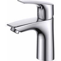 Vurtu Hera Basin Mixer 1 4 Turn Single Lever Ceramic Disc High Low Water Pressure 160 h X 47 w Chrome 571101