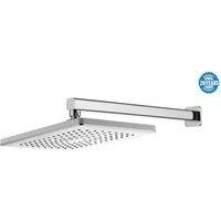 Vurtu Hunsdon Square Fixed Shower Head 101 h X 200 w Chrome 991110C 982105