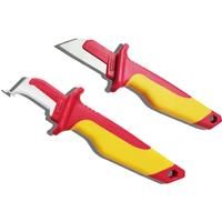 Electrician Knife Insulated Cable Stripping Snips Straight Curved Hook Fixed Blade Wire Stripper