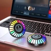 Magnetic RGB Pickup Ambience Lights,LED Car Atmosphere Light,Voice Control Music Rhythm Wall