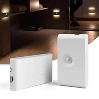 Motion Sensor Night Light,Rechargeable Powered LED Closet Lights,Wireless Magnetic Cabinet Lamp for