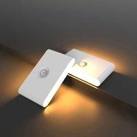 Motion Sensor Night Light,Rechargeable Powered LED Closet Lights,Wireless Magnetic Cabinet Lamp for Indoor Bedroom Kitchen Stair