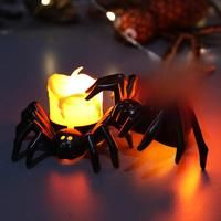 Halloween Lamp Led Electronic Luminescent Night Lights Spider Candle Lighting Party Store Unique