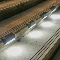 Solar Deck Lights Outdoor,LED Step Lights Waterproof Patio Decor Lights for Outside