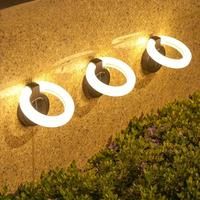 4PCS Solar Lights Outdoor, Waterproof Atmosphere Light, Outdoor Buried Lamps, Wall Lighting, Lawn