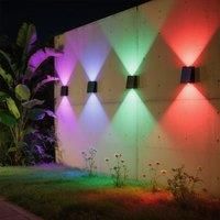 Solar Outdoor Wall Lights, Garden Yard Decoration Atmosphere Lamp, Outdoor Waterproof Wall Lamp