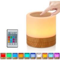 Portable Table Lamp with Bluetooth and Battery, Dimmable RGB, Wireless with Remote Control, for