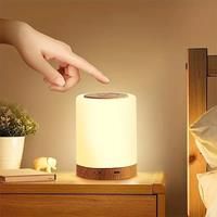 Smart LED Night Light, Bedside Table Lamp, USB Rechargeable Touch light, Room decorating items, for
