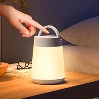 Portable LED Table Lamp With Touch Control MutiColour Modes, USB Rechargeable Night Light, Remote