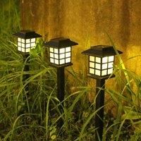 Solar Pathway Lawn Light Outdoor Decor Waterproof Porch Sunlight Solar Wall Lighting for Garden Yard
