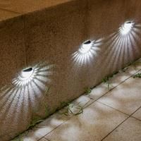 Solar Lights Outdoor, Waterproof Wall Lamp, LED Honeycomb Lighting for