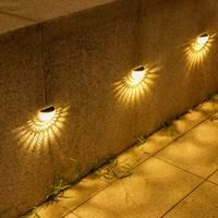 2Pack Solar Lights Outdoor,1LED Honeycomb Wall Lamp,IP65 Waterproof Light,Fence lighting,for Garden,Patio Yard,Terrace, Balcony