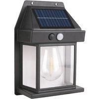 Solar Tungsten Filament Lights Outdoor Waterproof Intelligent Induction Wall Lamp for Courtyard