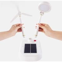 Solar Fan Lights, Camping Fan Table Lamp, 3 in 1 Multi-Function LED Table Light, for Home Use,