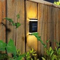 6 LED Solar Powered Wall Lamp Outdoor Waterproof Light UP and Down Illuminating Garden Yard