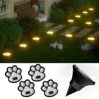 4PCS Dog Claw Solar Outdoor Light LED Energy Saving Lawn Lamp Animal Landscape Lighting for Garden