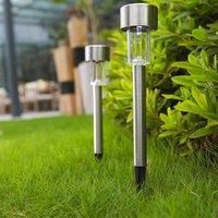 LED Solar Ground Lights with Smart Light Control Outdoor Solar Path Lights,6-8H Illumination for