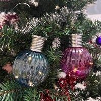 Solar Lights Outdoor Globe String Bulb Patio Hanging Light Waterproof Landscape Lighting Garden