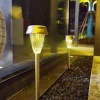 6PCS LED Solar Outdoor Light IP65 Waterproof Lawn Lamp Decoration Landscape Lighting for Courtyard