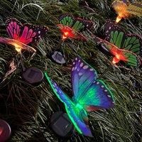 LED Solar Butterfly Outdoor Lights, Courtyard Atmosphere Lamp, Landscape Lighting, for