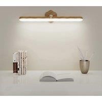 Wooden LED Night Light Portable Mirror Front Fill Lights Rechargeable Magnetic Wall Lamp for Touch