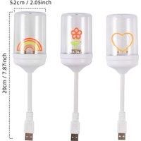 Portable LED USB Night Light, Plug and Play Mini LED Desk Lamp Gifts for Home Office Travel