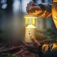 LED Camping Lights 360 Outdoor Waterproof Portable Hanging Lamp USB Rechargeable Stepless Dimming