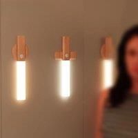 LED Night Light Kitchen Cabinet Closet Lights Home Staircase Bedroom Table Move Lamp Bedside