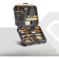 DEKO 208Pcs 228Pcs Hand Tool edc. Woodworking Multi Tools with Tool Box Include Socket Set Torque Wrench Hammer Knife