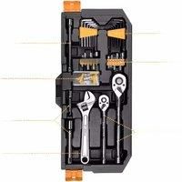 DEKO 192 198Pcs Professional Car Repair Tool Set Auto Ratchet Spanner Screwdriver Socket Mechanics