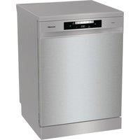 Hisense 14 Place Settings Freestanding Standard Dishwasher, Stainless steel - D Rated, HS642D90XUK, 597 x 599 x 845 mm (L x W x H)